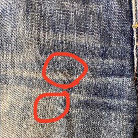 Flawed Joes jeans cotton dark wash boot cut wide leg bell bottoms low rise W 25 - Picture 16 of 16